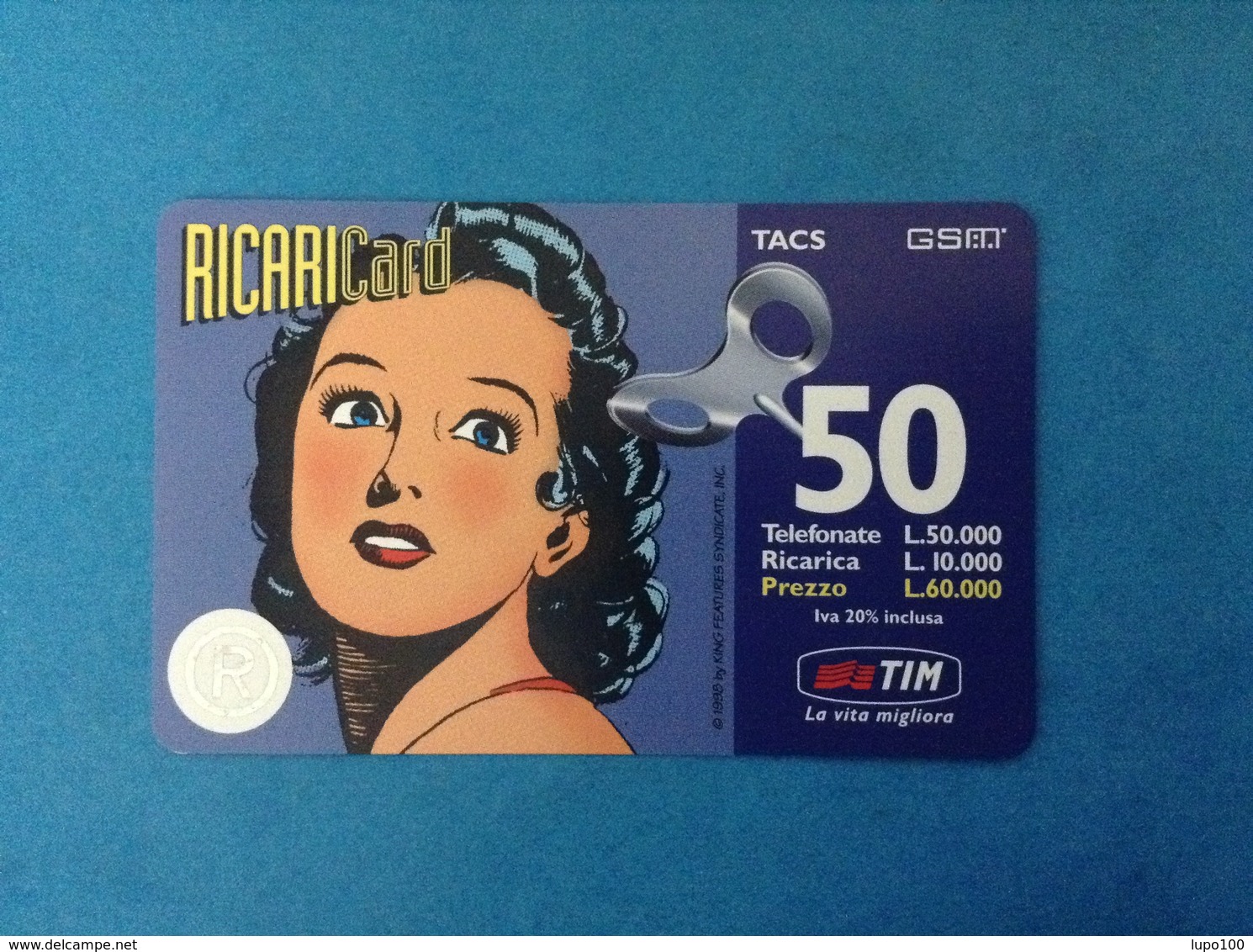 ITALIA SCHEDA TELEFONICA RICARICARD TIM USATA USED PHONE CARD - UOMO MASCHERATO DONNA 50.000 LIRE SET 2000 - [2] Sim Cards, Prepaid & Refills