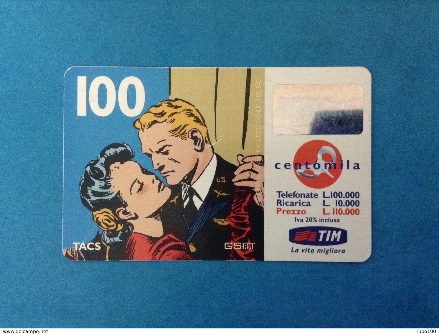 ITALIA SCHEDA TELEFONICA RICARICARD TIM USATA USED PHONE CARD - FLASH GORDON 100.000 LIRE SCAD. NOV 2000 - [2] Sim Cards, Prepaid & Refills