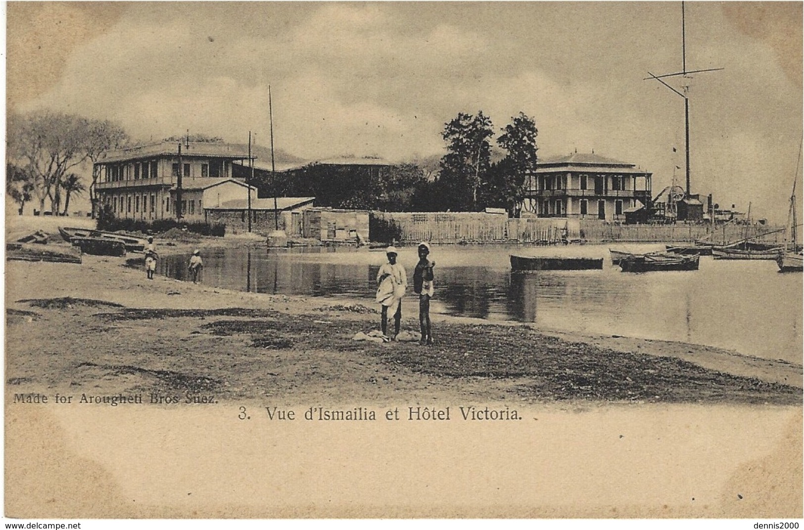 3- Vue D'Ismaïlia Et L'Hôtel Victoria -ed. Arougheti Bros - Ismaïlia