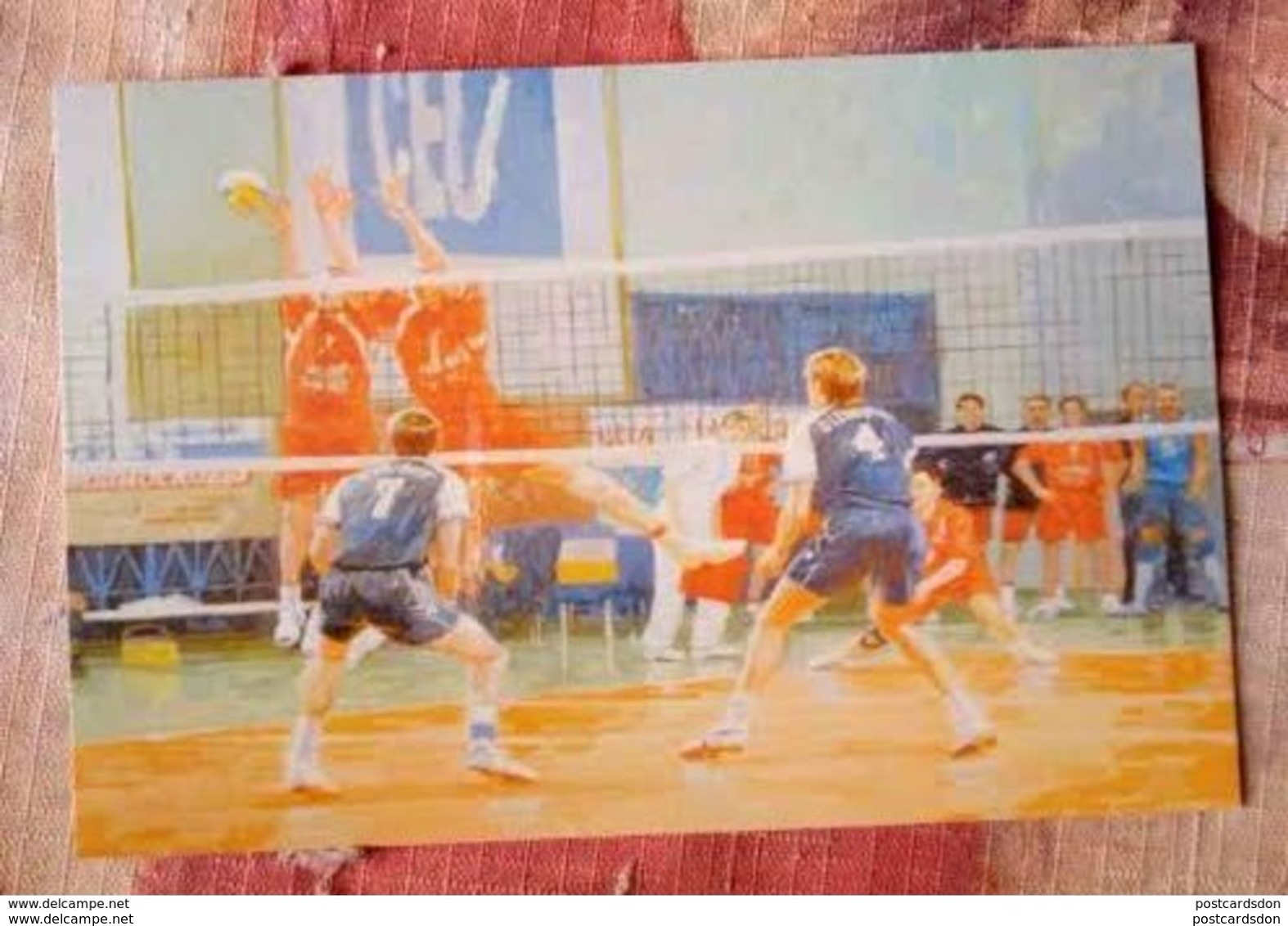 Volleyball. BIG LOT!!! 5 Items, RUSSIA. USSR   . OLD USSR PC. Postcards And Envelope - Volleyball