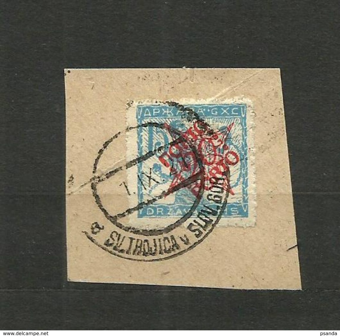 1919 S.H.S.YUGOSLAVIA -  SLOVENIA - VERIGARJI -  15vin./20vin Used.SV.Trojica -Slov.Gor. - Usati