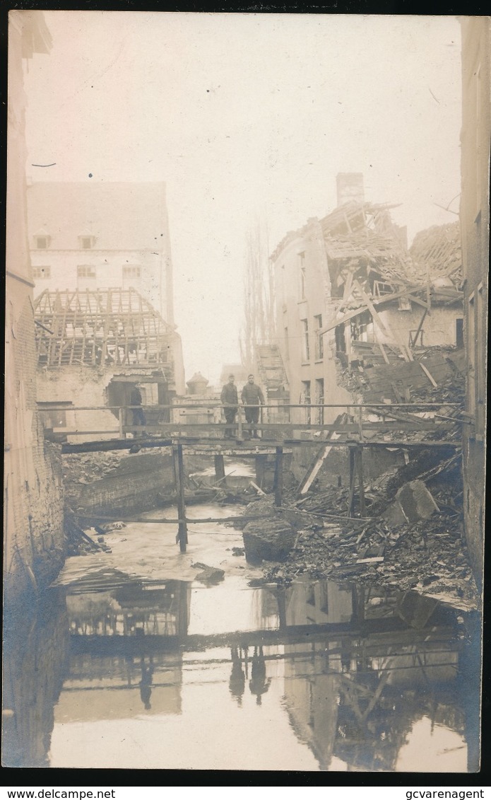 FOTOKAART  VERWOESTING OUDENAARDE - War 1914-18