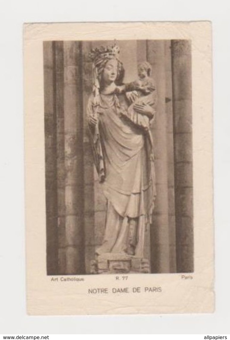 Image Pieuse Notre Dame De Paris - Art Catholique R.77 - Religión & Esoterismo