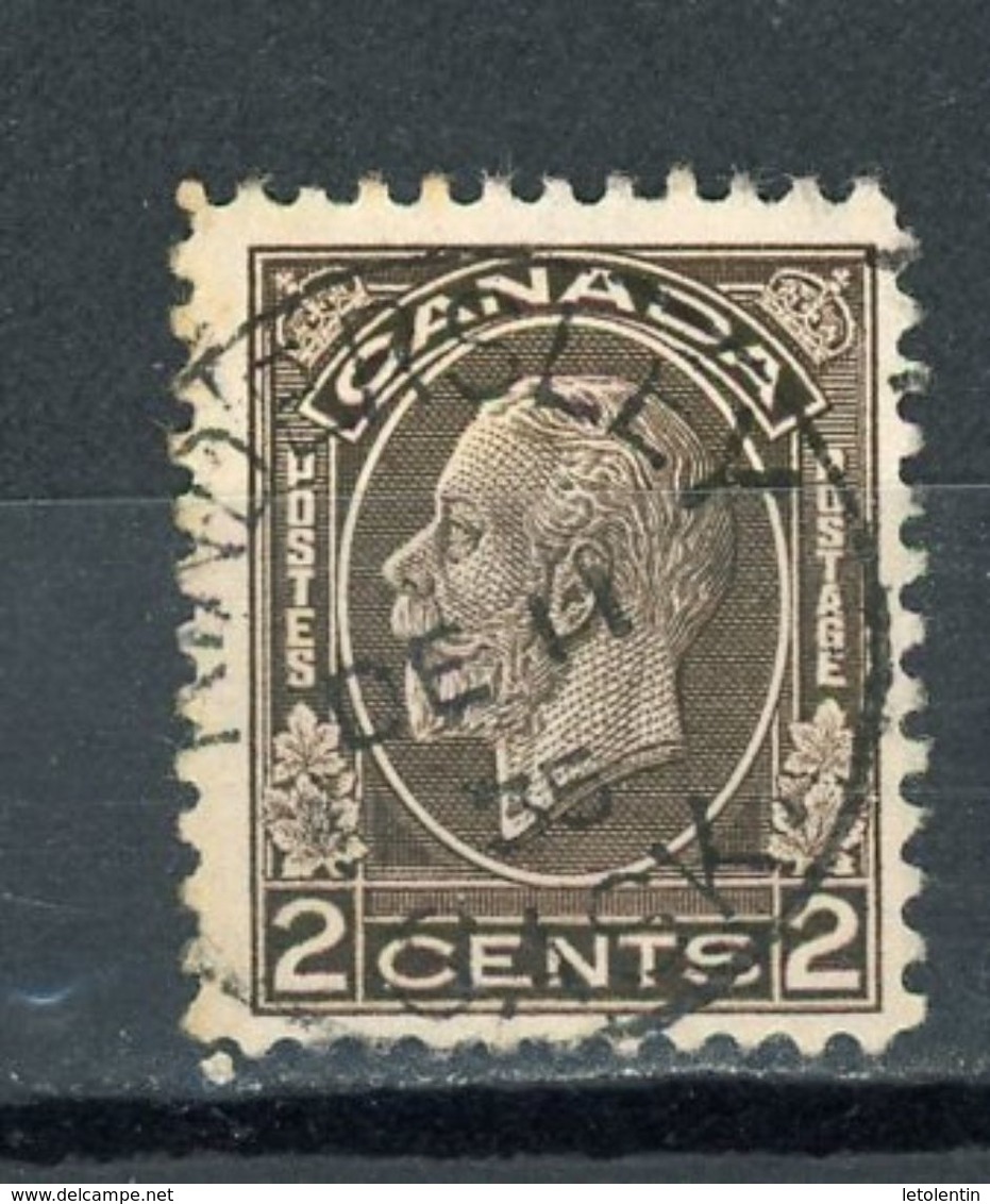 CANADA : SOUVERAINS  N° Yvert 162 Obli. - Used Stamps