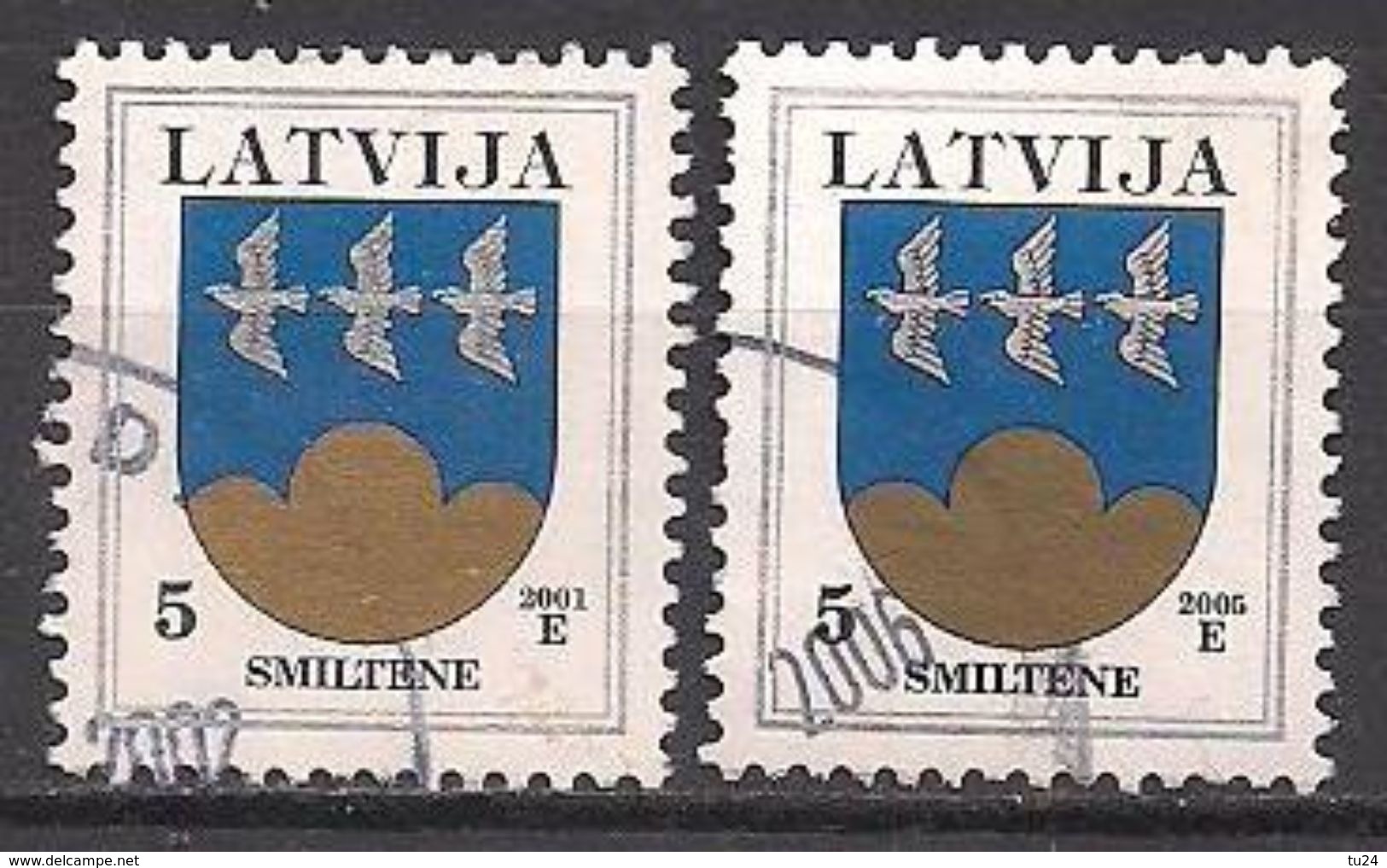 Lettland  (2001)  Mi.Nr.  541 AI + AIII  Gest. / Used  (3ee14) - Lettland