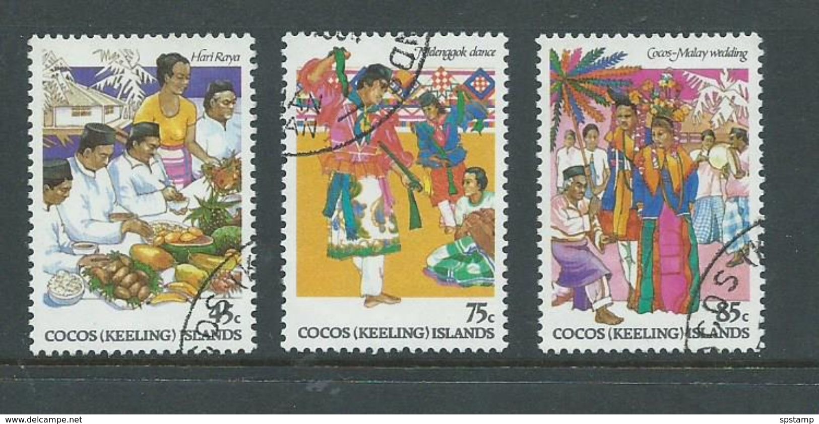 Cocos Keeling Island 1984 Malay Culture Set Of 3 FU - Cocos (Keeling) Islands