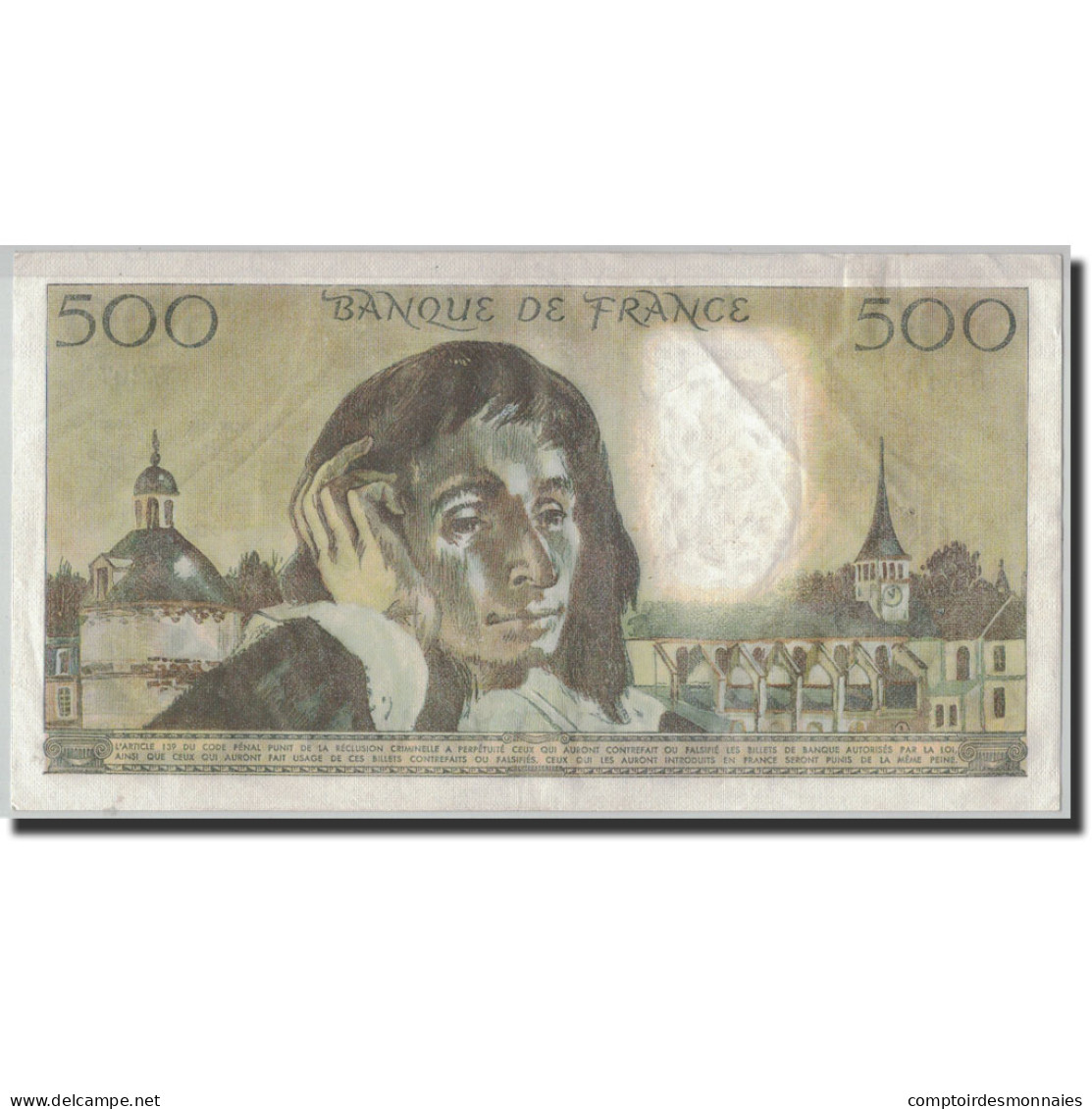 France, 500 Francs, 500 F 1968-1993 ''Pascal'', 1984, 1984-07-05, TTB+ - 500 F 1968-1993 ''Pascal''