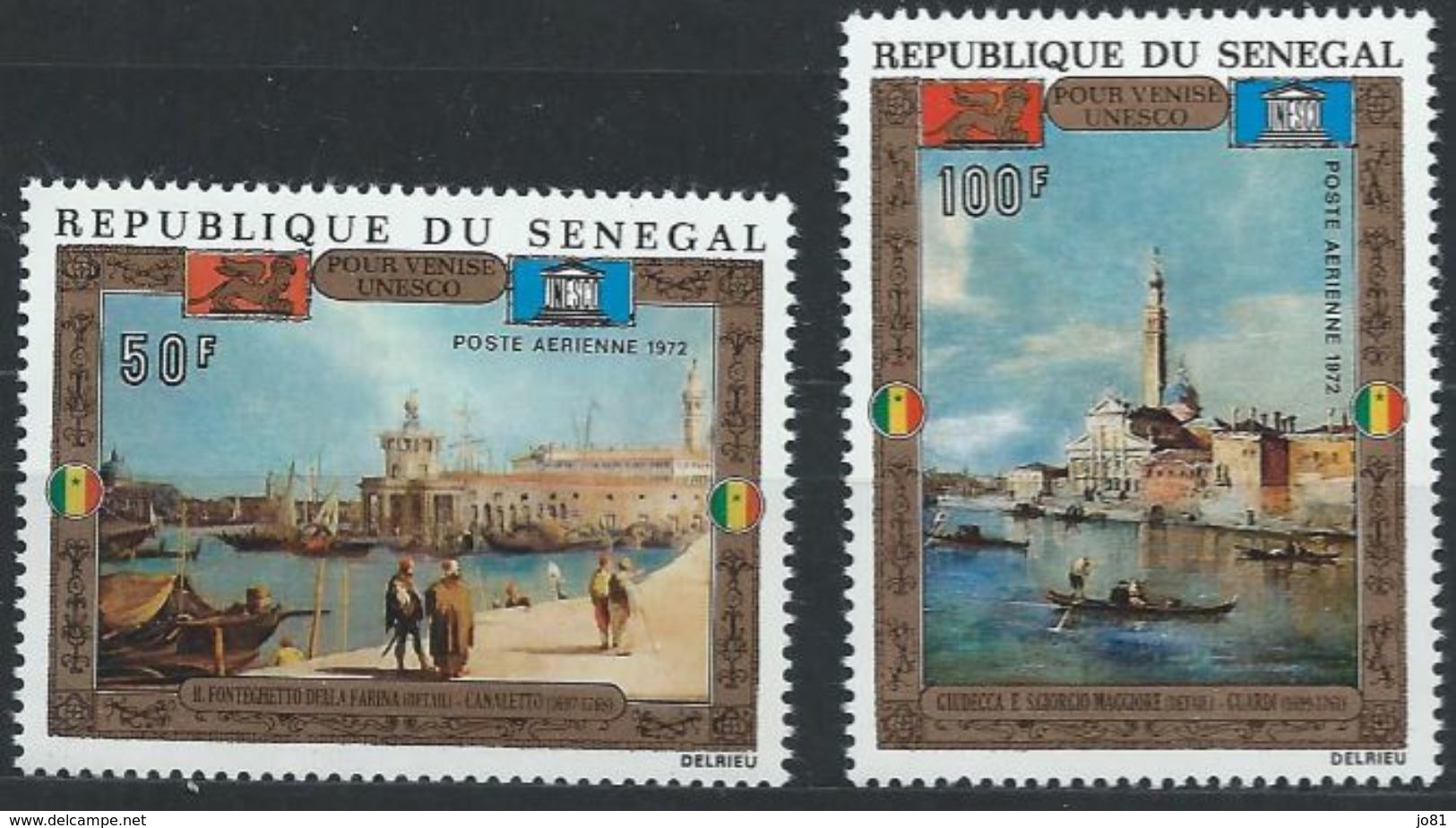 Sénégal YT PA 116-117 XX / MNH Guardi Venise Unesco - Sénégal (1960-...)