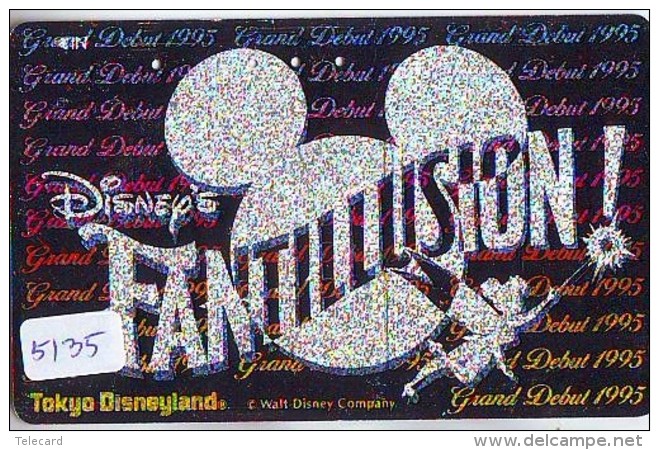 Télécarte Argent Japon * 110-168442 - DISNEY - FANTILLUSION FEE (5135) Japan Silver Phonecard - Disney