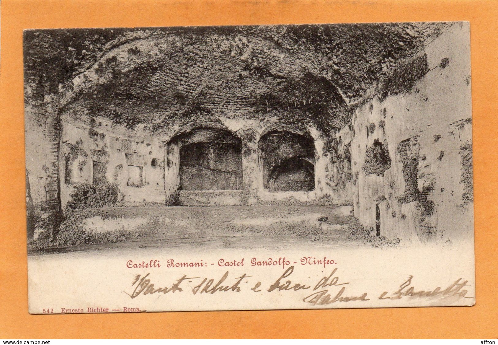 Castel Gandolfo Italy 1900 Postcard - Altri & Non Classificati