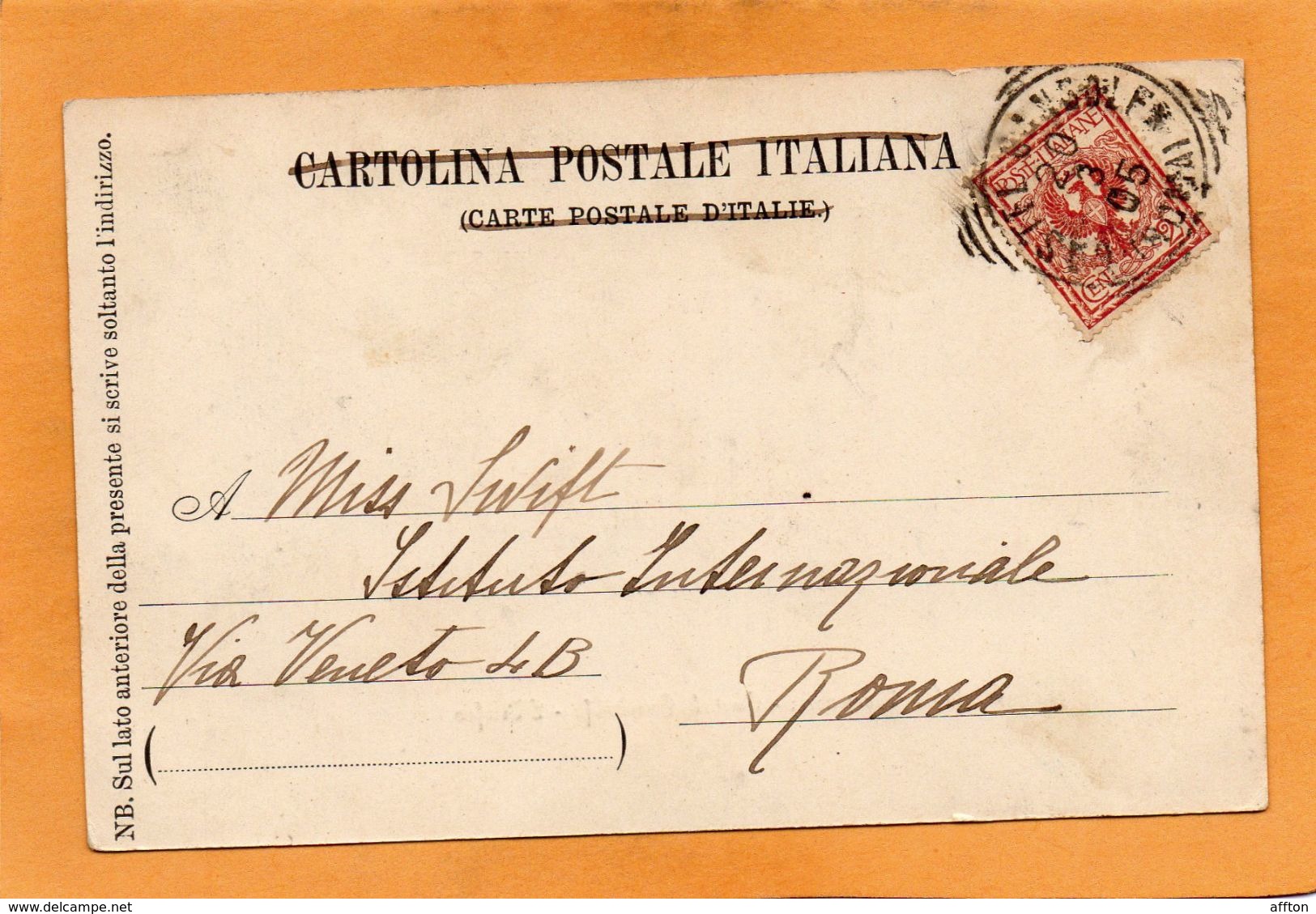 Castel Gandolfo Italy 1900 Postcard - Altri & Non Classificati