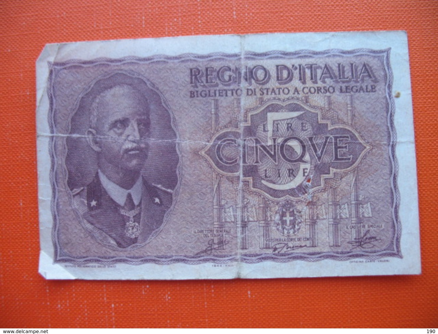 5 LIRE - Italië– 5 Lire