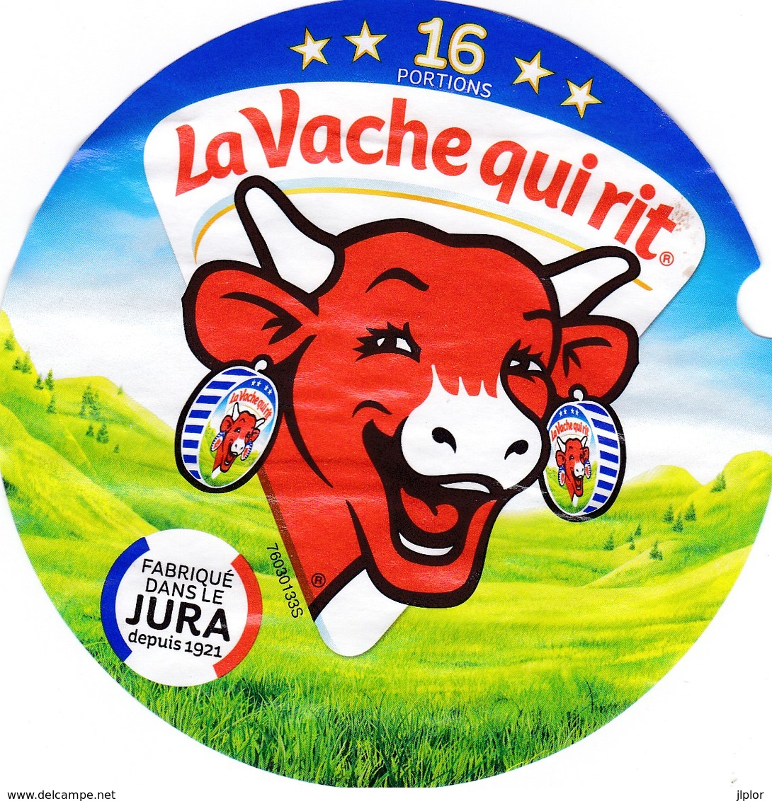 ETIQUETTE FROMAGE -   LA VACHE QUI RIT -  BEL  -    16 PORTIONS  REF  76030133 S - Cheese