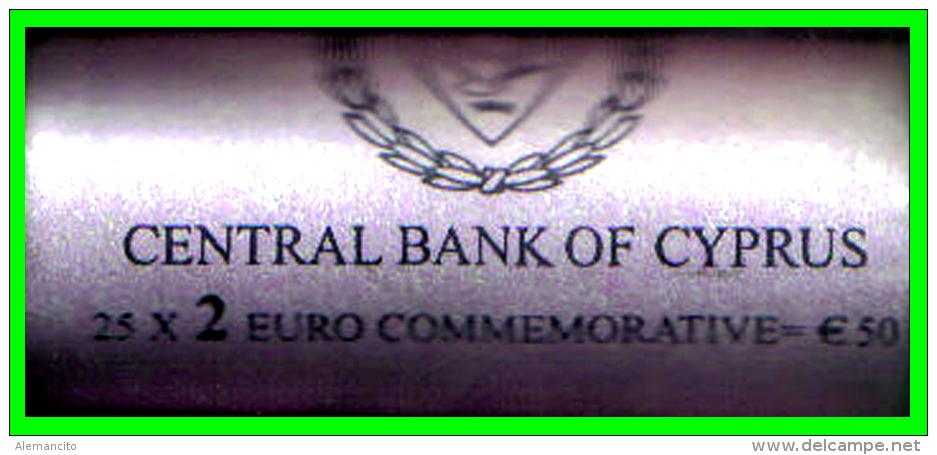 CHIPRE RULO 25 MONEDAS CONMEMORATIVA 10 AÑOS DEL EURO E.M.U. - Cyprus