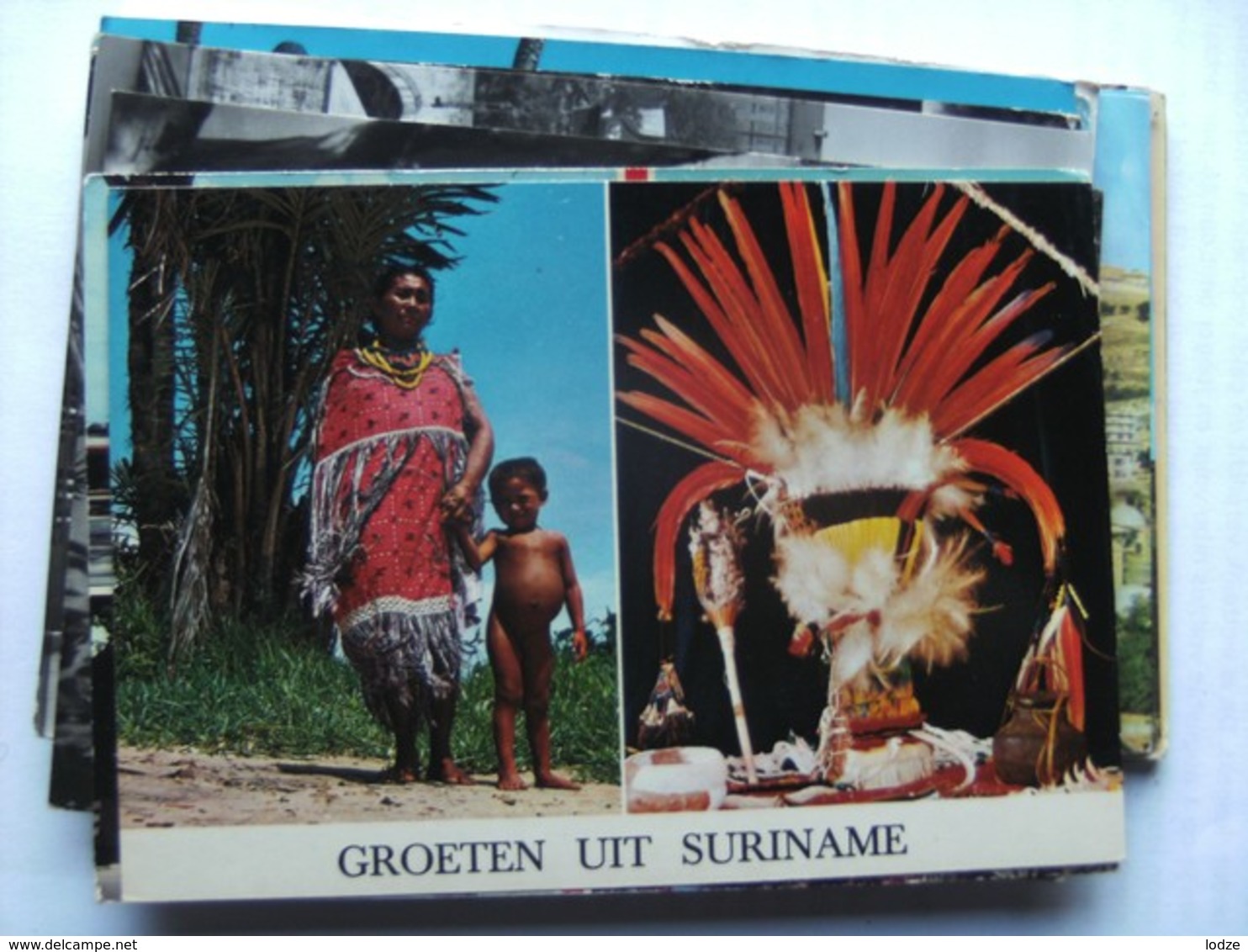 Suriname With Greetings Mother And Child - Surinam