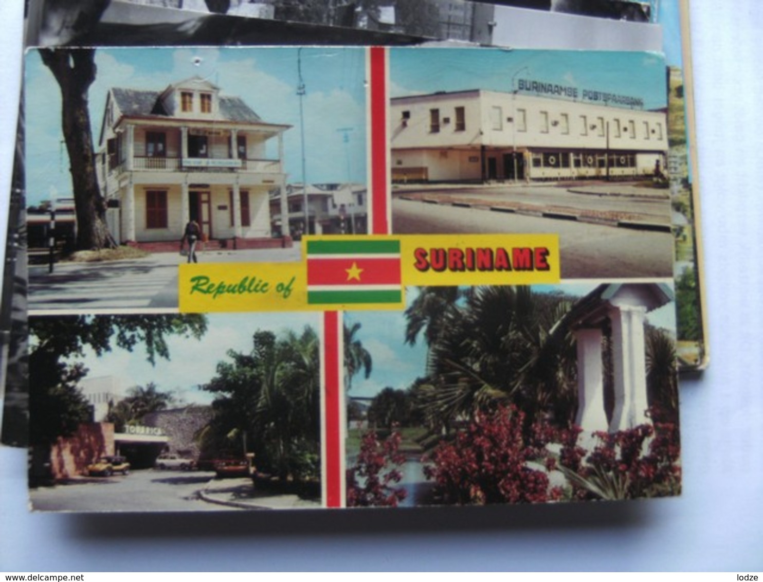 Suriname With Flag Central - Surinam