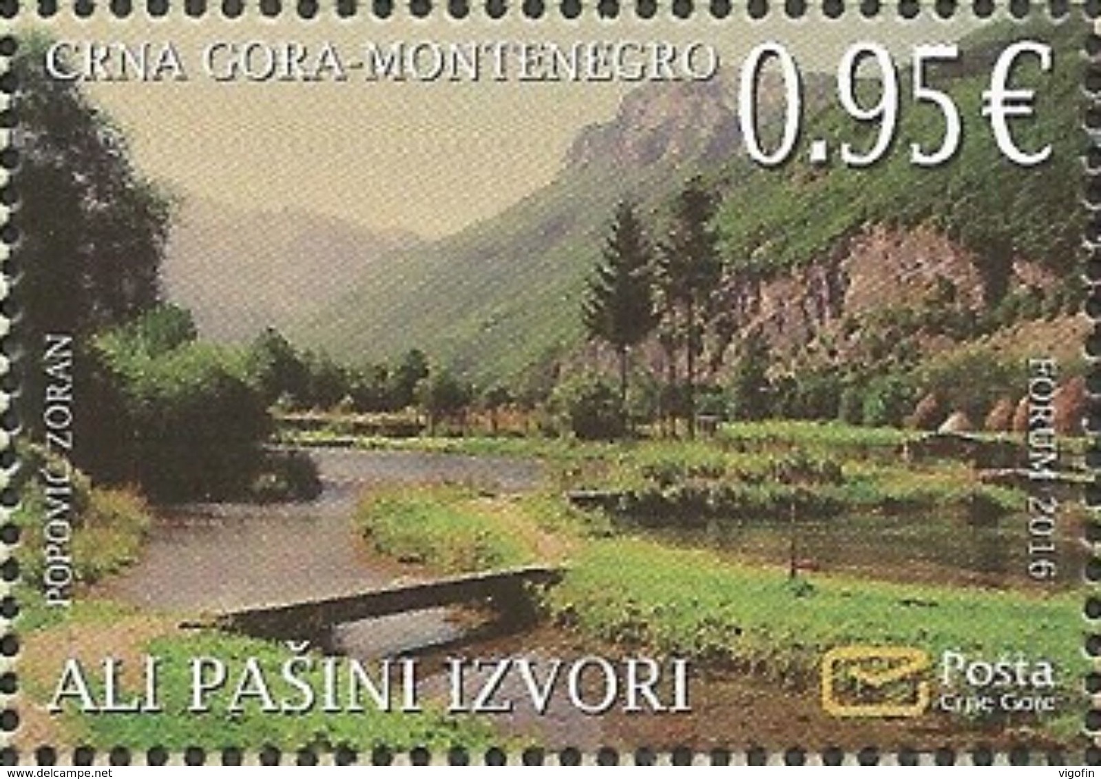 CG 2016-10 SAVE NATUR, CRNA GORA MONTENEGRO, 1 X 1v, MNH - Montenegro