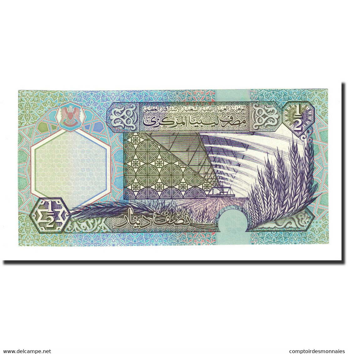 Billet, Libya, 1/2 Dinar, Undated (2002), KM:63, NEUF - Libia