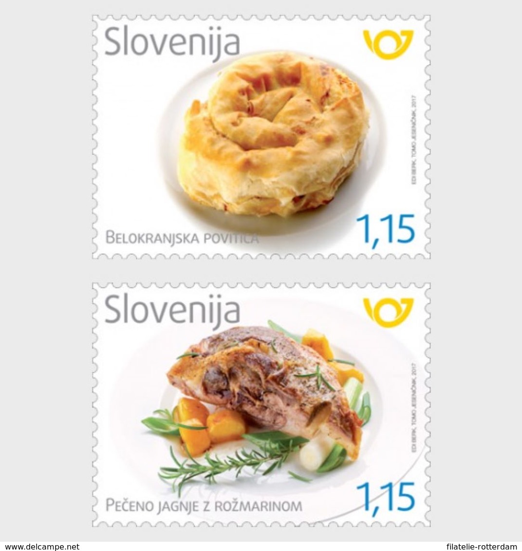 Slovenië / Slovenia - Postfris / MNH - Complete Set Sloveense Gerechten 2017 - Slovenië