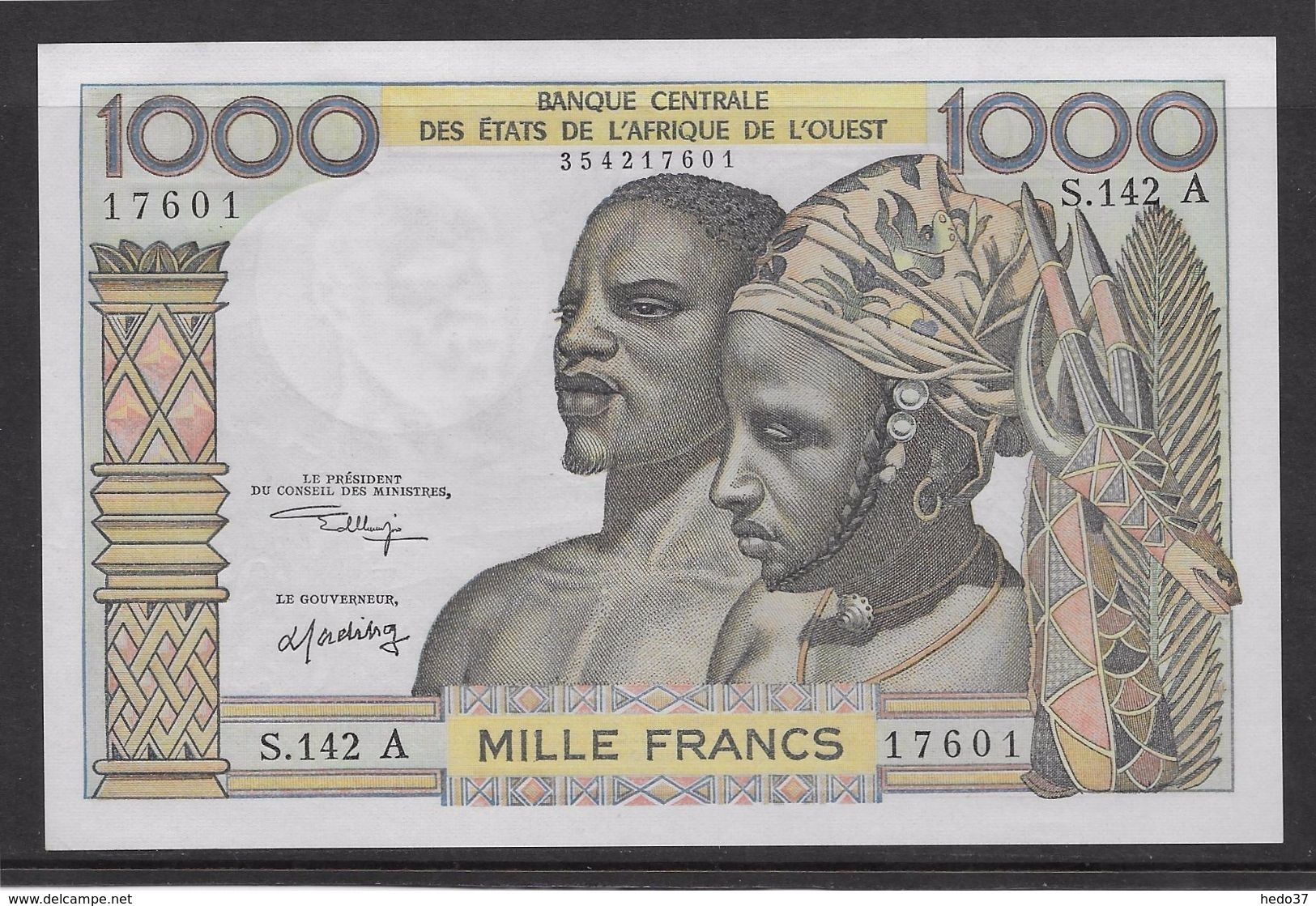 Côte D'Ivoire - 1000 Francs - 1959/1965 Pick N°103Ak - Neuf - Costa D'Avorio