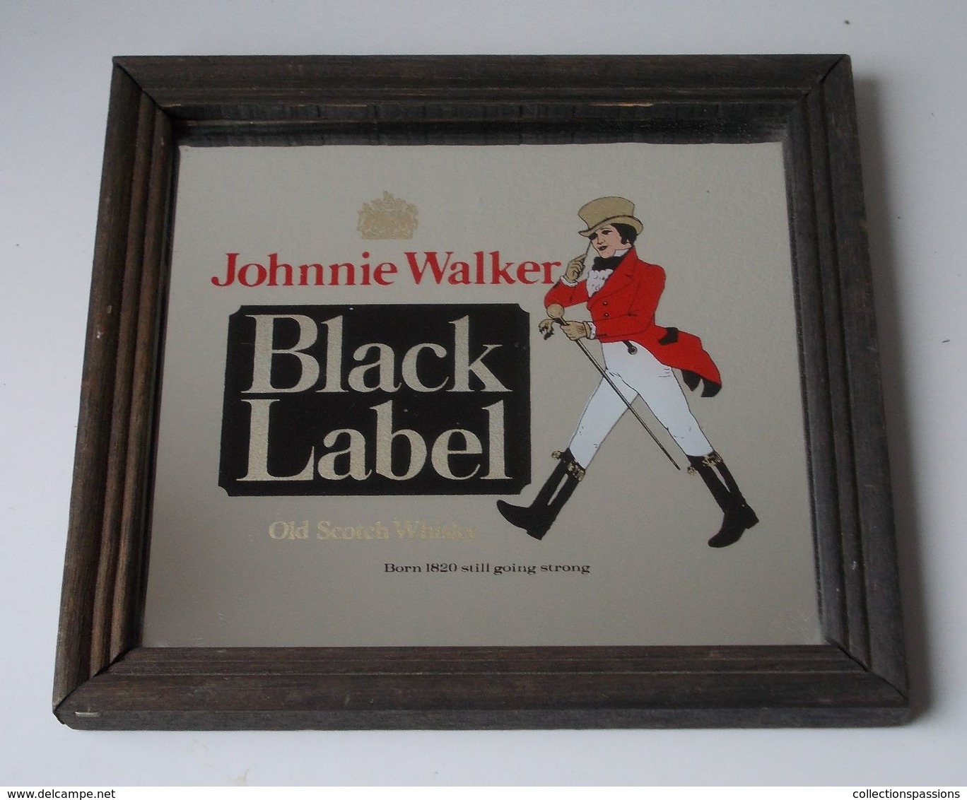 - Ancien Miroir Publicitaire - Whisky Johnnie Walker - - Miroirs