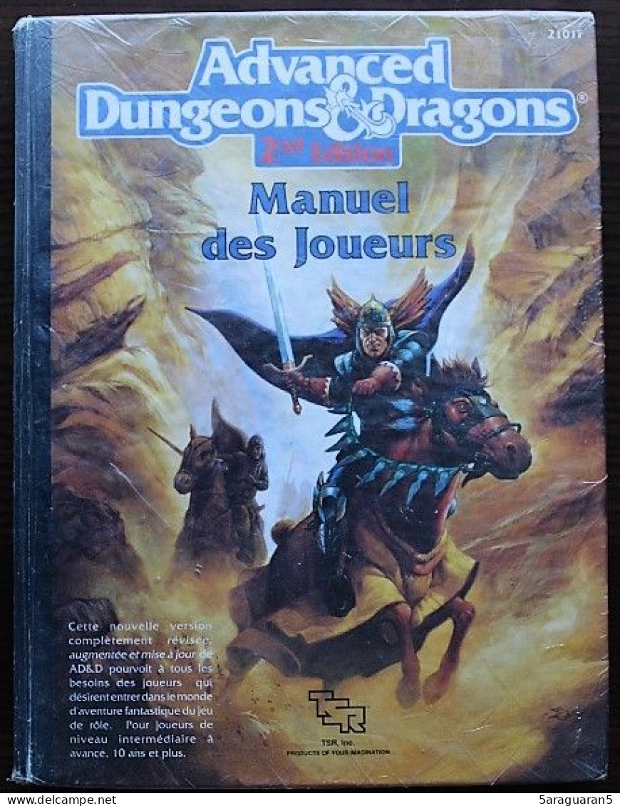 ADVANCED DUNGEONS ET DRAGONS - AD&D - Manuel Des Joueurs - TSR 1991 - Donjons & Dragons