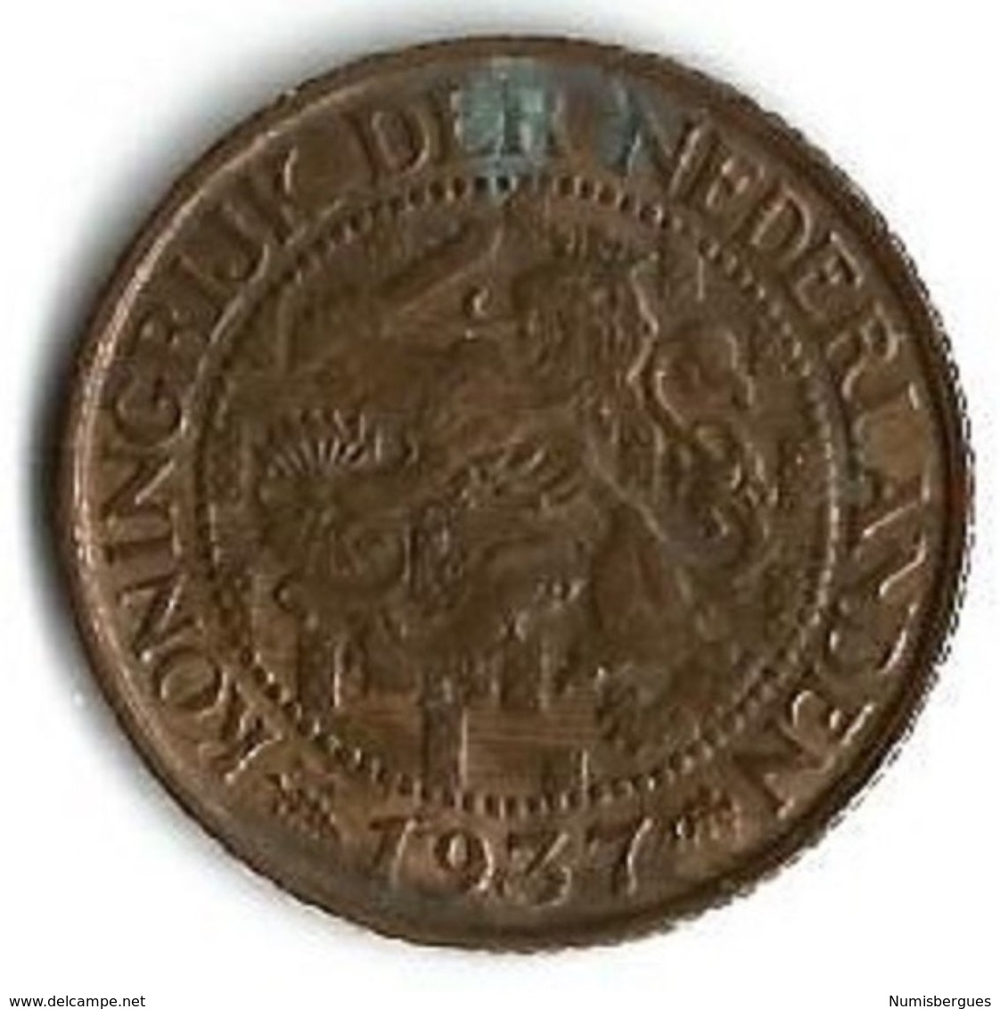 Pièce De Monnaie  1 Cent 1937 - 1 Cent