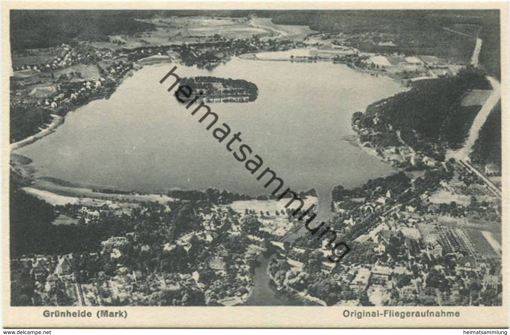 Grünheide (Mark) - Fliegeraufnahme 1930 - Verlag W. Meyerheim Berlin - Grünheide