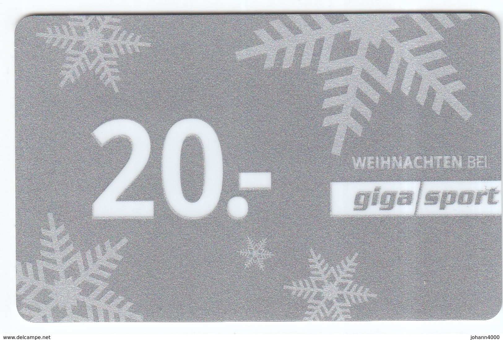 Geschenkkarte Giga Sport  Gift - Gift Cards