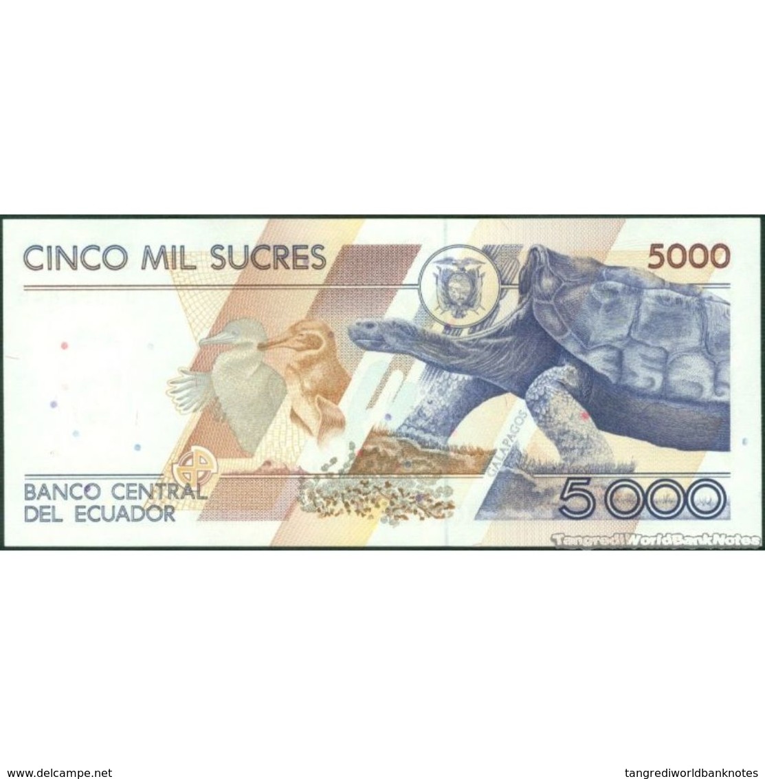 TWN - ECUADOR 128c4 - 5000 5.000 Sucres 12.7.1999 Serie AO UNC - Ecuador