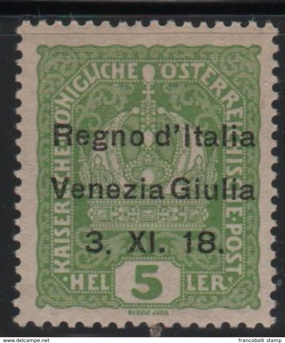 1918 Francobolli D'Austria Venezia Giulia Terre Redente 5 H. MLH - Trento