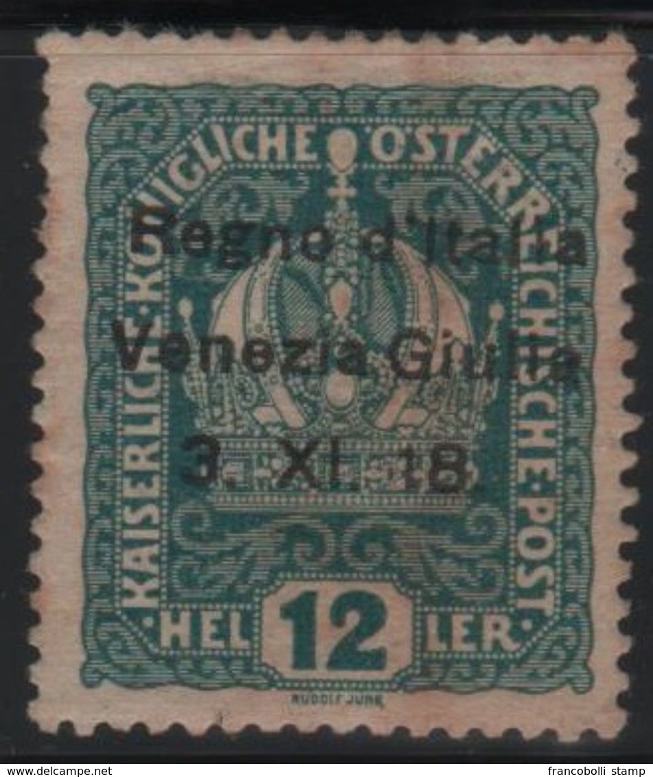 1918 Francobolli D'Austria Venezia Giulia Terre Redente 12 H. MLH - Trentino