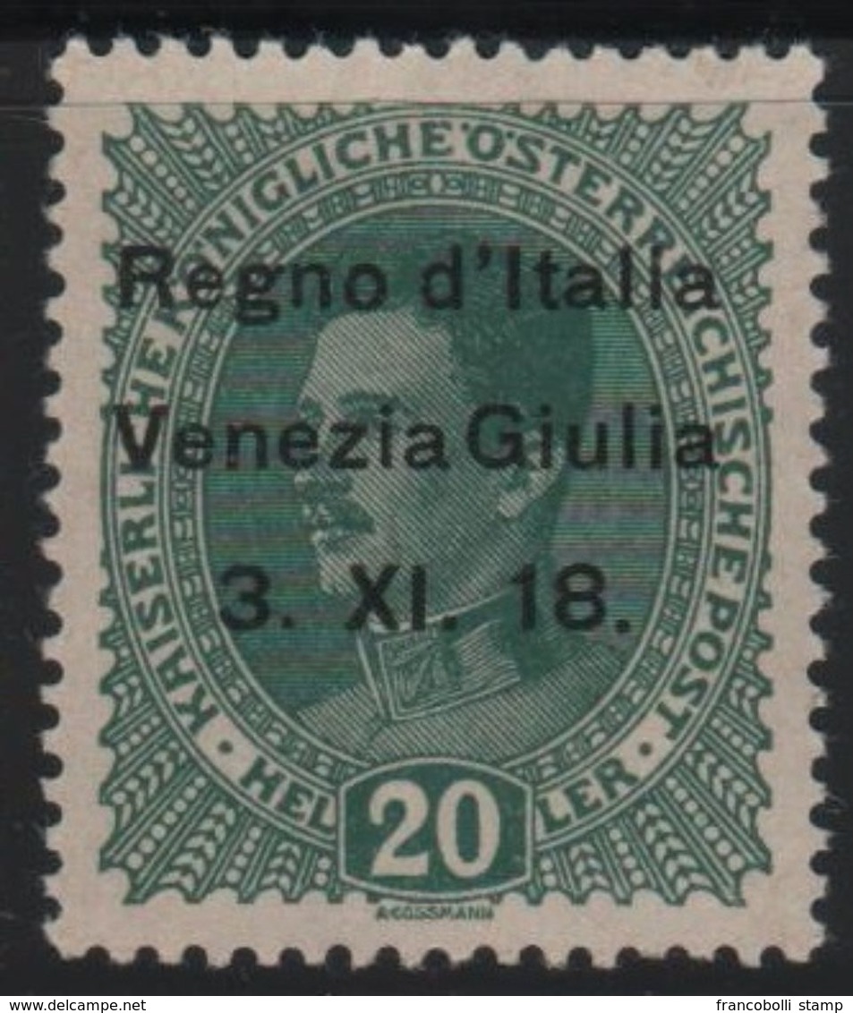 1918 Francobolli D'Austria Venezia Giulia Terre Redente 20 H. MLH - Trento