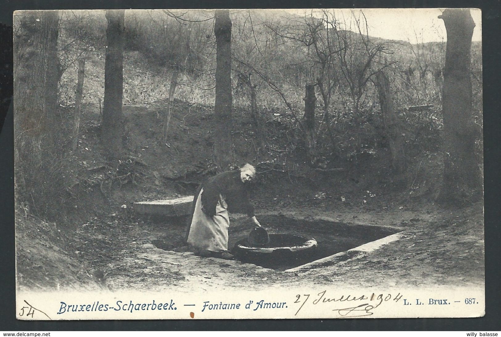 +++ CPA - BRUXELLES SCHAERBEEK - Fontaine D'Amour   // - Schaerbeek - Schaarbeek