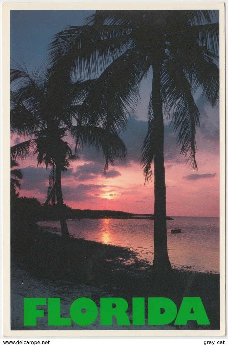 FLORIDA, Sunset Over The Water, Used Postcard [20819] - Other & Unclassified