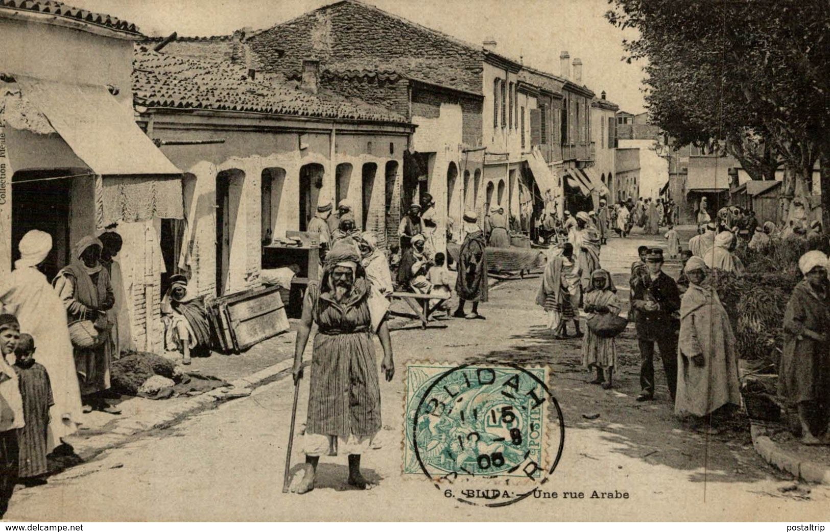 BLIDA UNE RUE ARABE - Blida