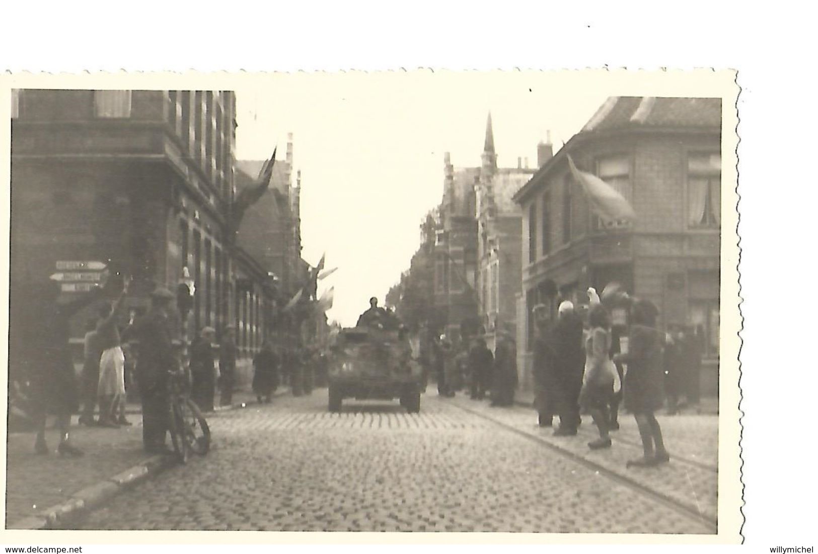 IZEGEM FOTOKAART  BEVRIJDING  NA   WO  II   SUPER ZELDZAAM - Izegem