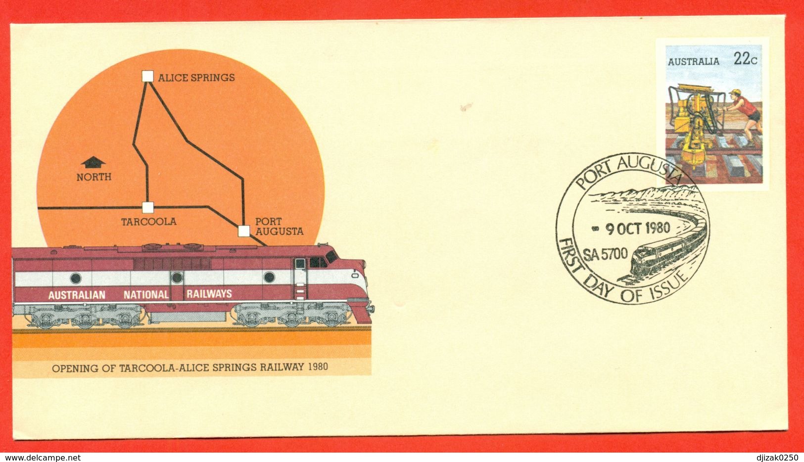 Australia 1980 .FDC. Railway. - Covers & Documents