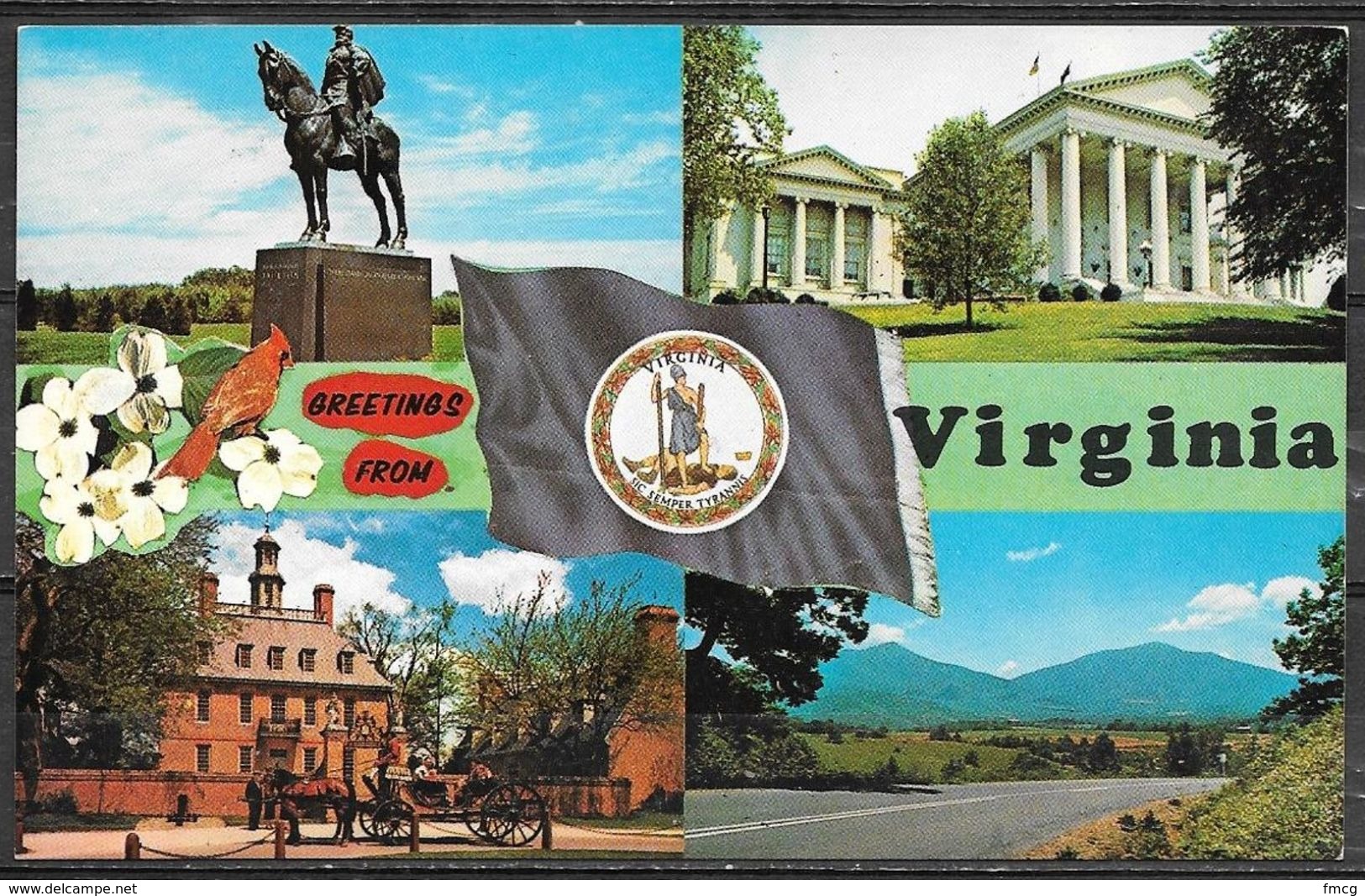 Virginia, Greeting From Virginia, Multiview, Unused - Other & Unclassified