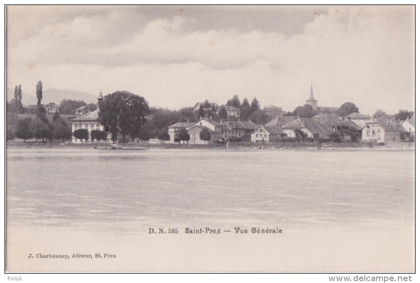 Bm - Cpa Saint Prex (Vaud) - Vue Générale - Saint-Prex