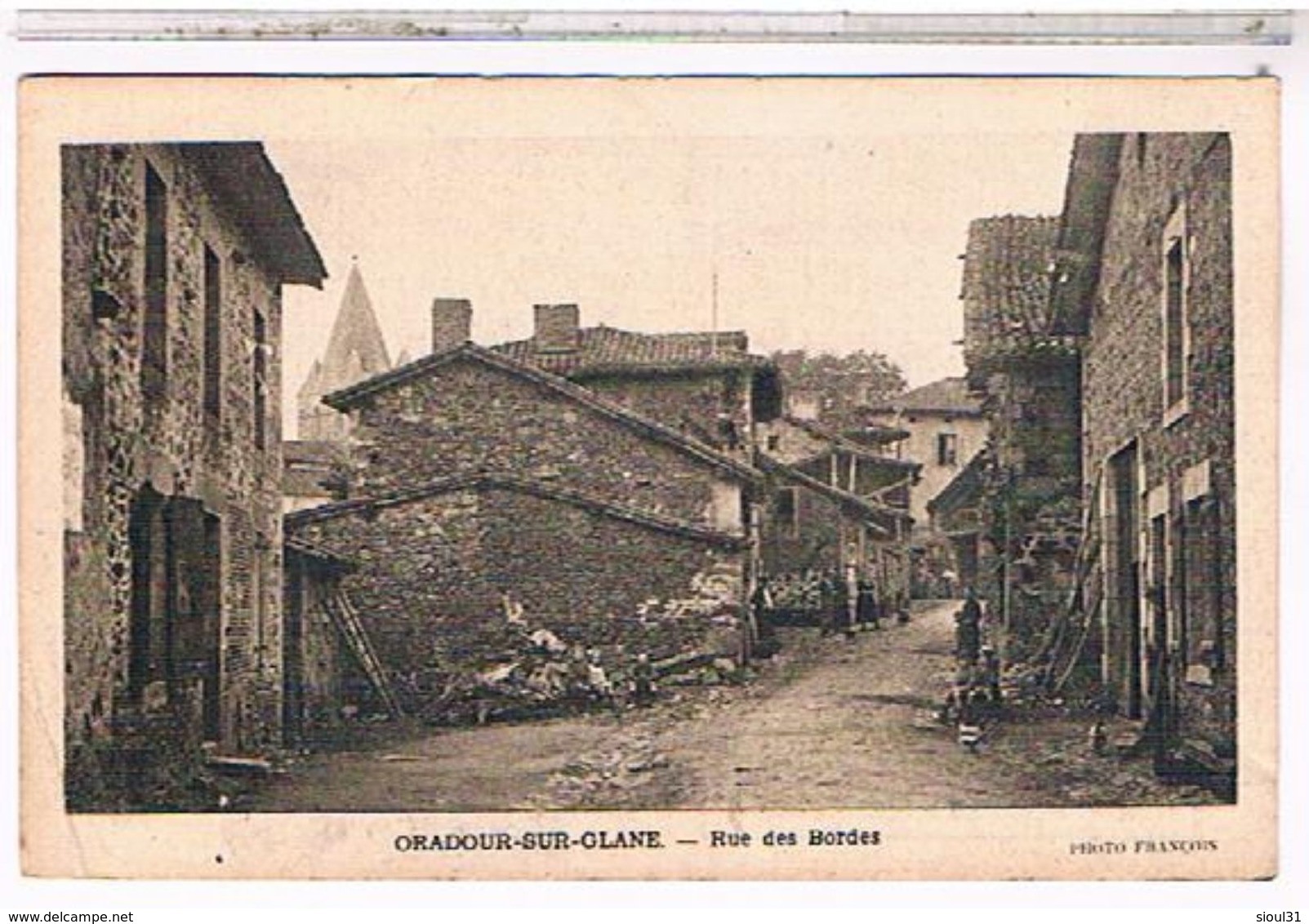 87  ORADOUR  SUR  GLANE  RUE  DES  BORDES  BE  AU646 - Oradour Sur Glane