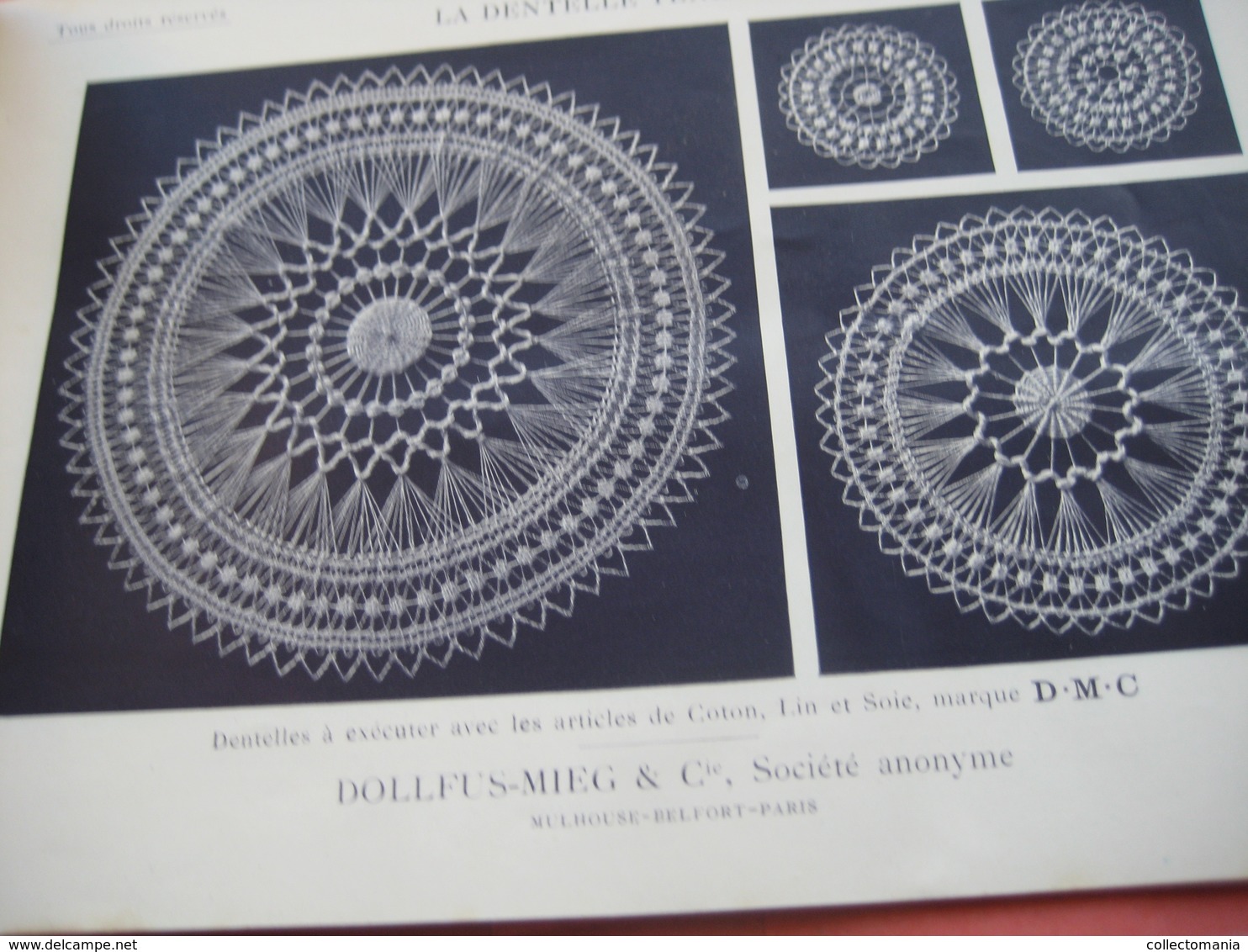 2 Catalogues Disegni Lavore,  Muster, Patterns BRODERIE, Dentelle TENERIFFE DMC C1900 Naaien Kant Coudre SPain Espagne - Basteln