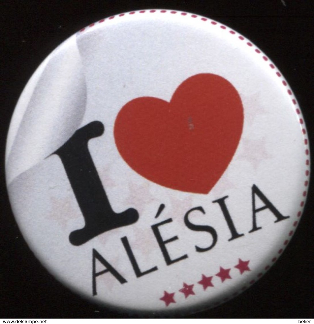 BADGE I LOVE ALESIA - Other & Unclassified