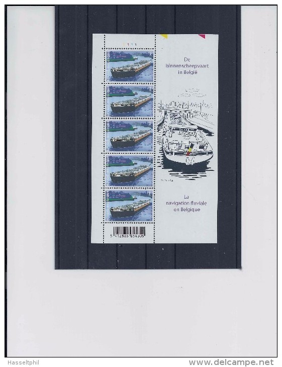 Belgie - Belgique 3880 Velletje Van 5 Postfris - Feuillet De 5  Timbres Neufs - Non Classés