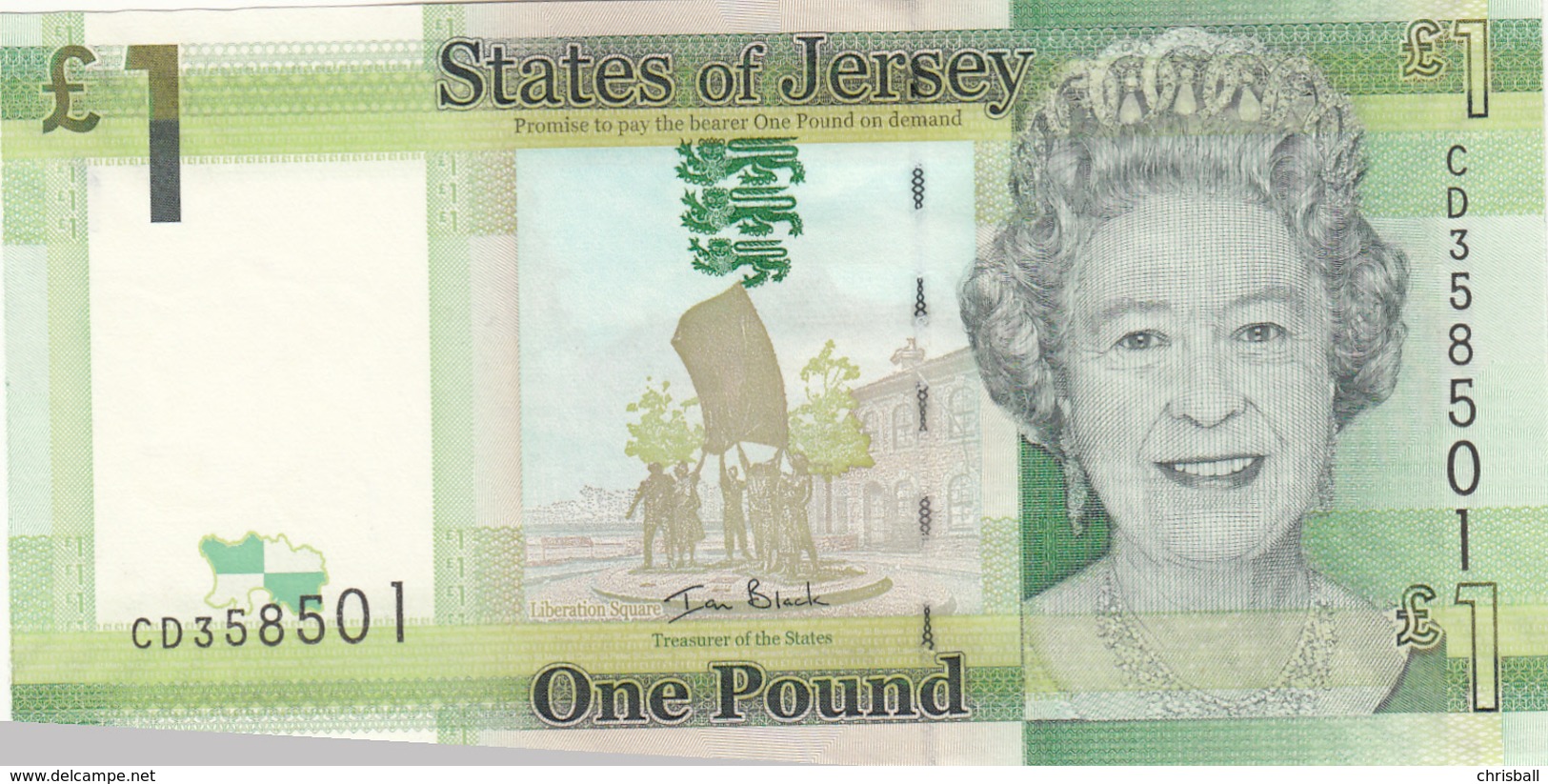 Jersey Banknote (Pick 32) One Pound D Series, Codes Available B,C,D,E & F- Superb UNC Condition - Jersey