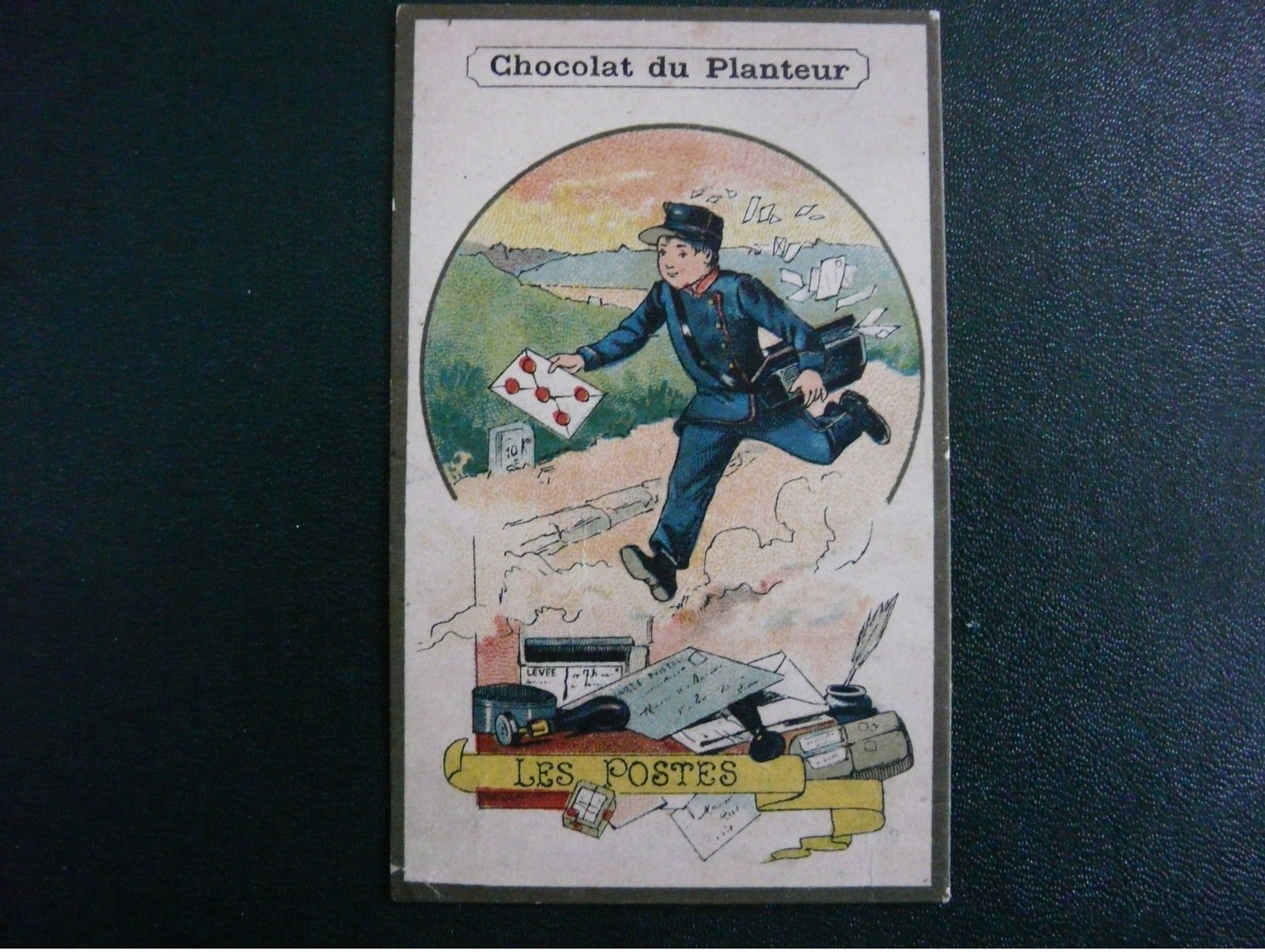 CPA8-L13 - Carte Image Chromo Le Facteur Les Postes Chocolat Du Planteur - Ohne Zuordnung