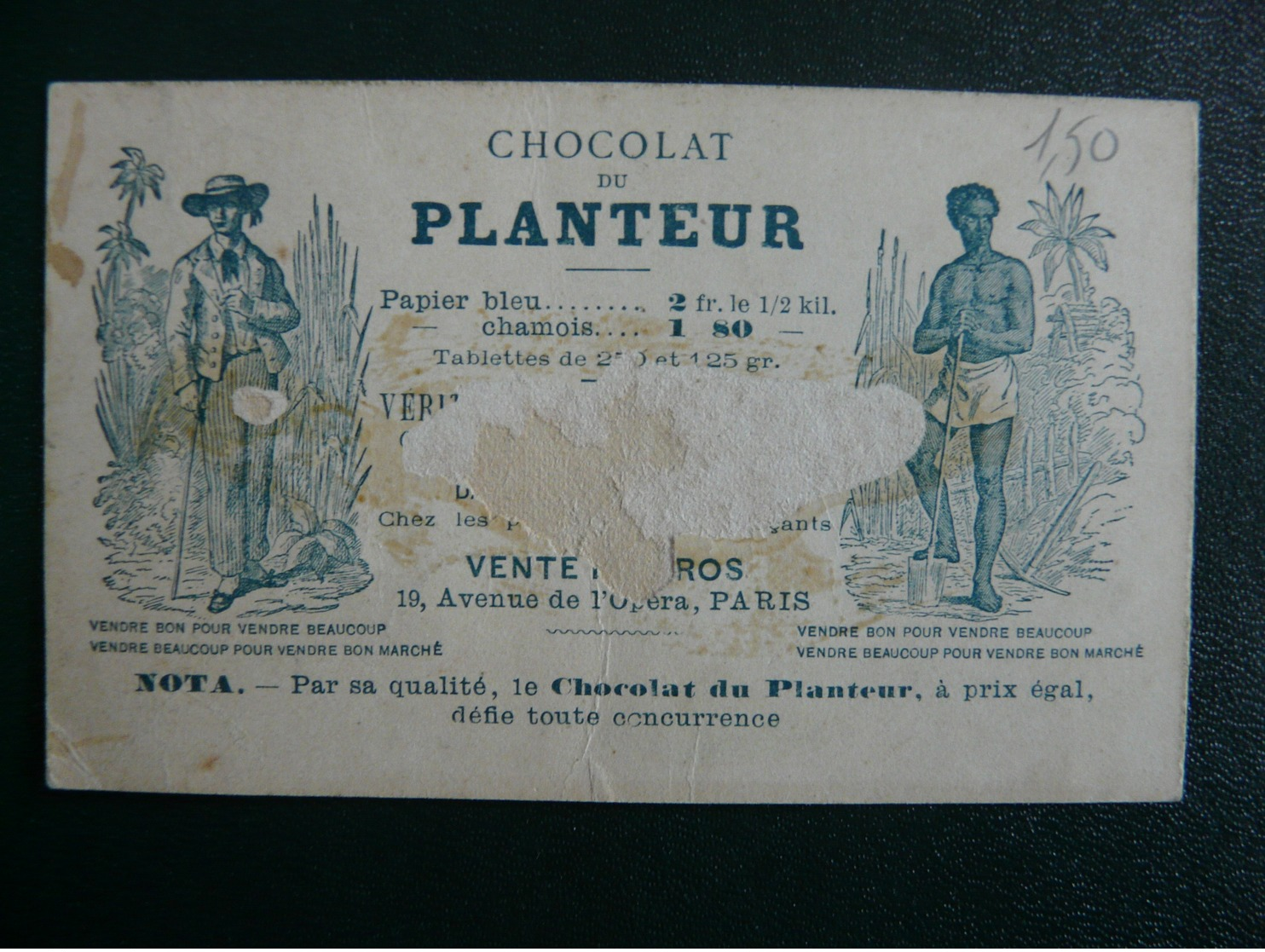 CPA8-L13 - Carte Image Chromo Le Facteur Les Postes Chocolat Du Planteur - Zonder Classificatie