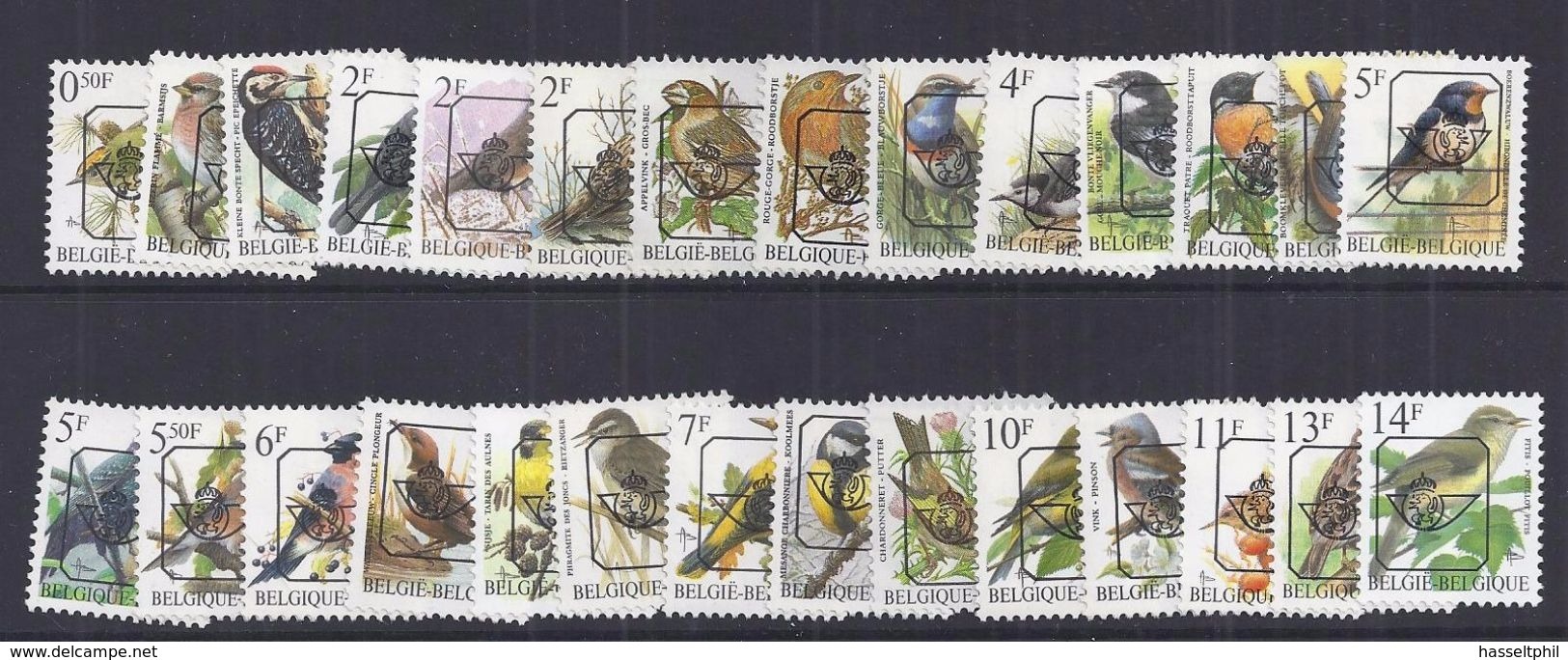 Belgie - Belgique Voorafgestempeld - Lot Vogels A. Buzin  - POSTFRIS - NEUF - Typos 1986-96 (Oiseaux)