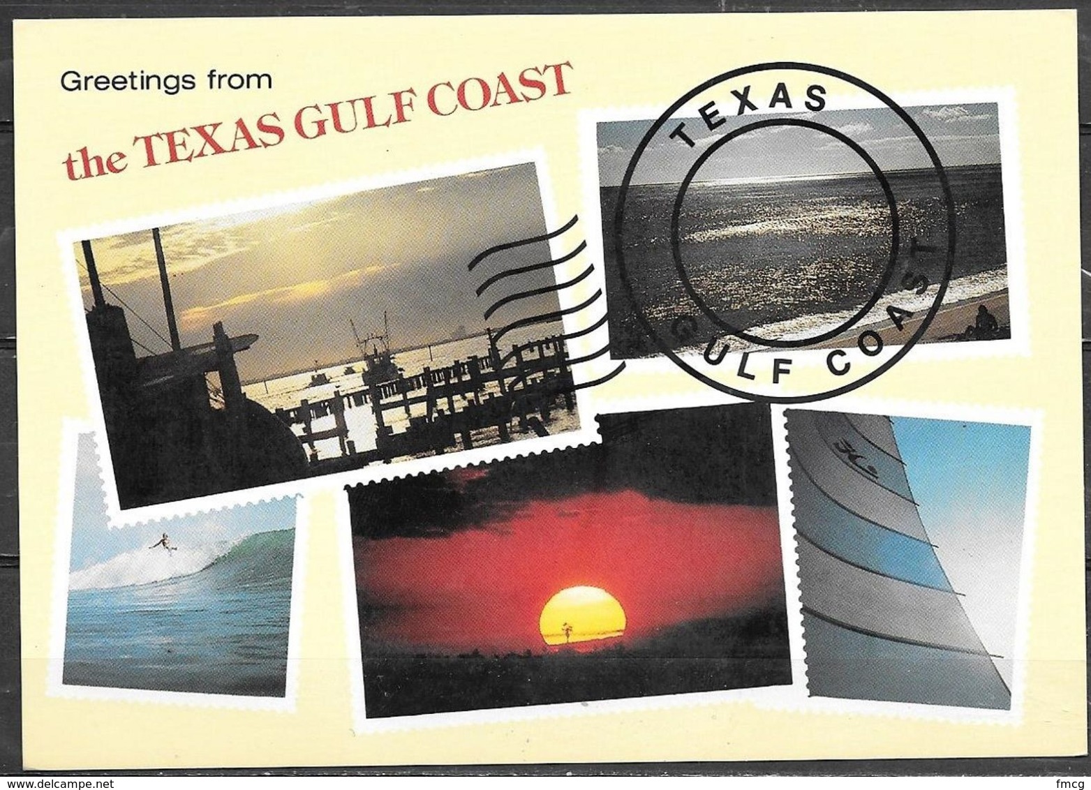 Texas, Greetings From The Texas Gulf Coast, Unused - Other & Unclassified