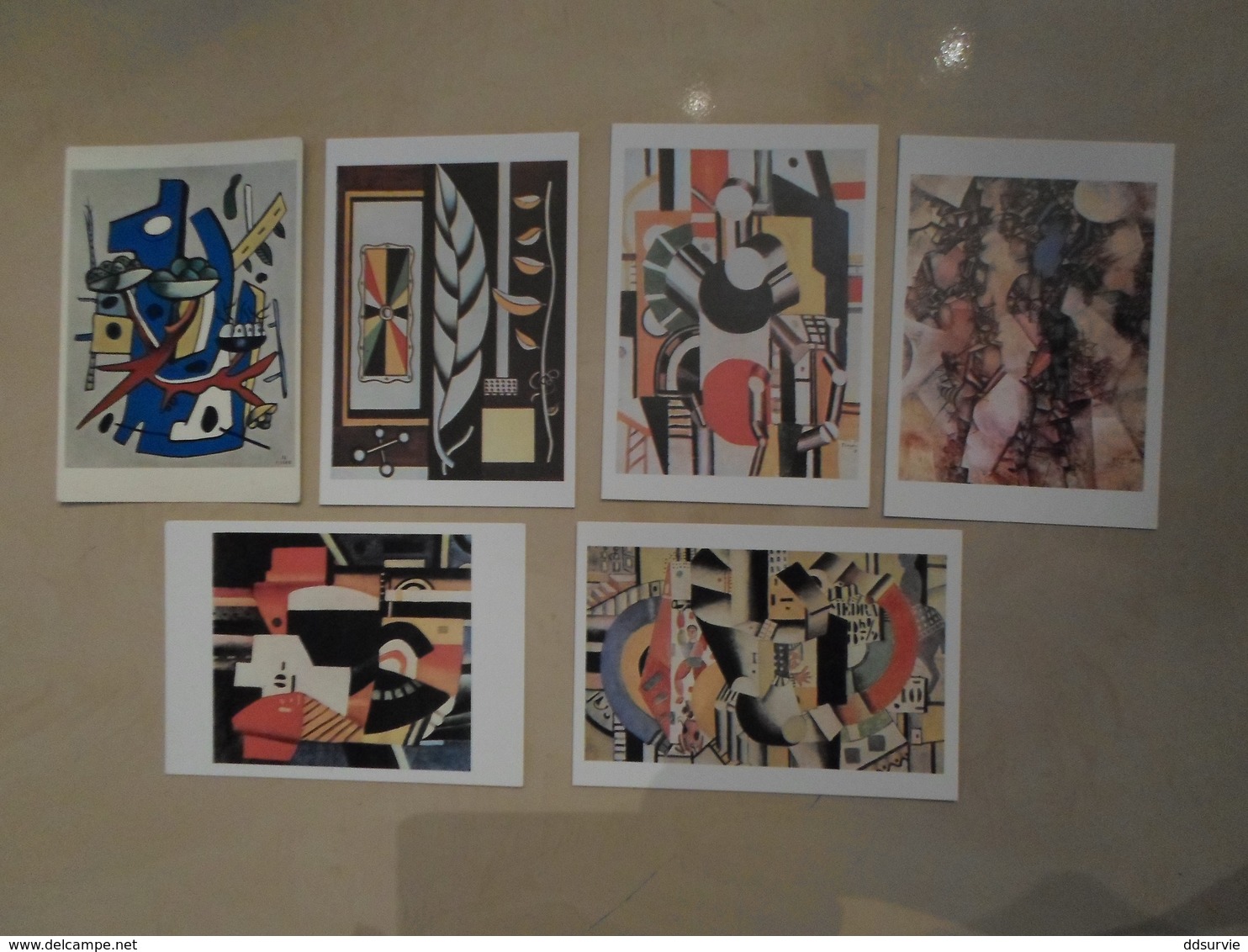 LOT DE 6 CP DE FERNAND LEGER - Peintures & Tableaux